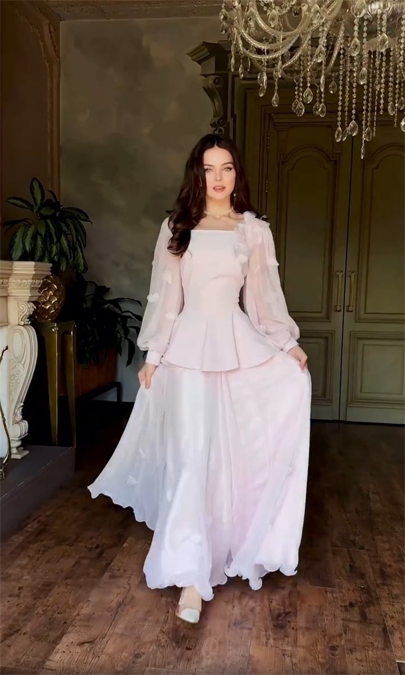Women'S Formal Wear Wedding Guest - 아라비아 여성 정장 스커트 세트 2피스
