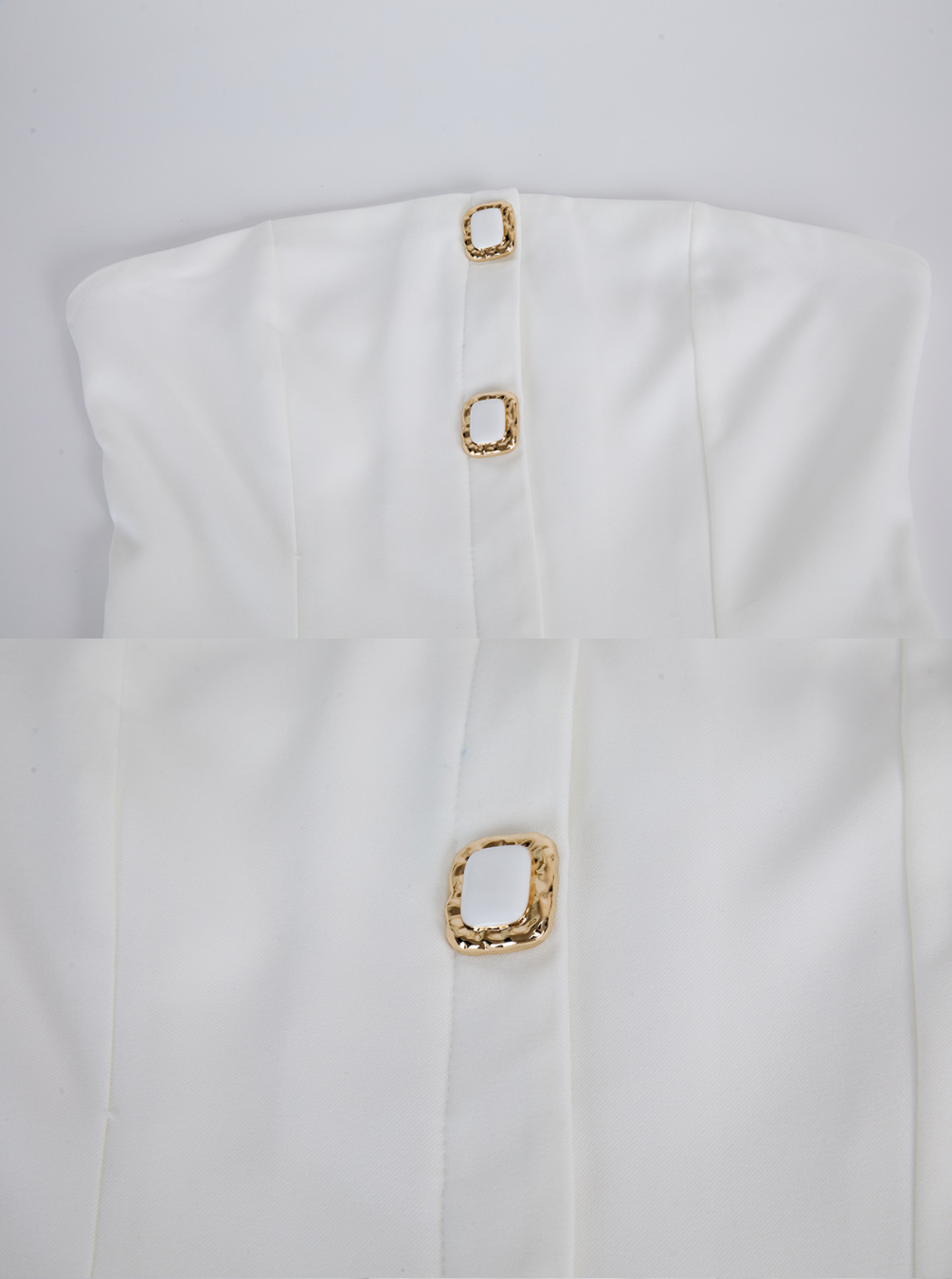 여성 섹시 스트랩리스 다이아몬드 버튼 벨트 크롭탑 +  - Women Formal Wear For Meeting 리뷰 및 가격