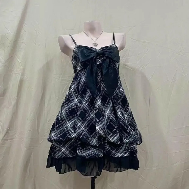 카와이 일본 로리타 투피스 세트 여성 빈티지 민소매 스 - Vintage Women'S Formal Wear 리뷰 및 가격