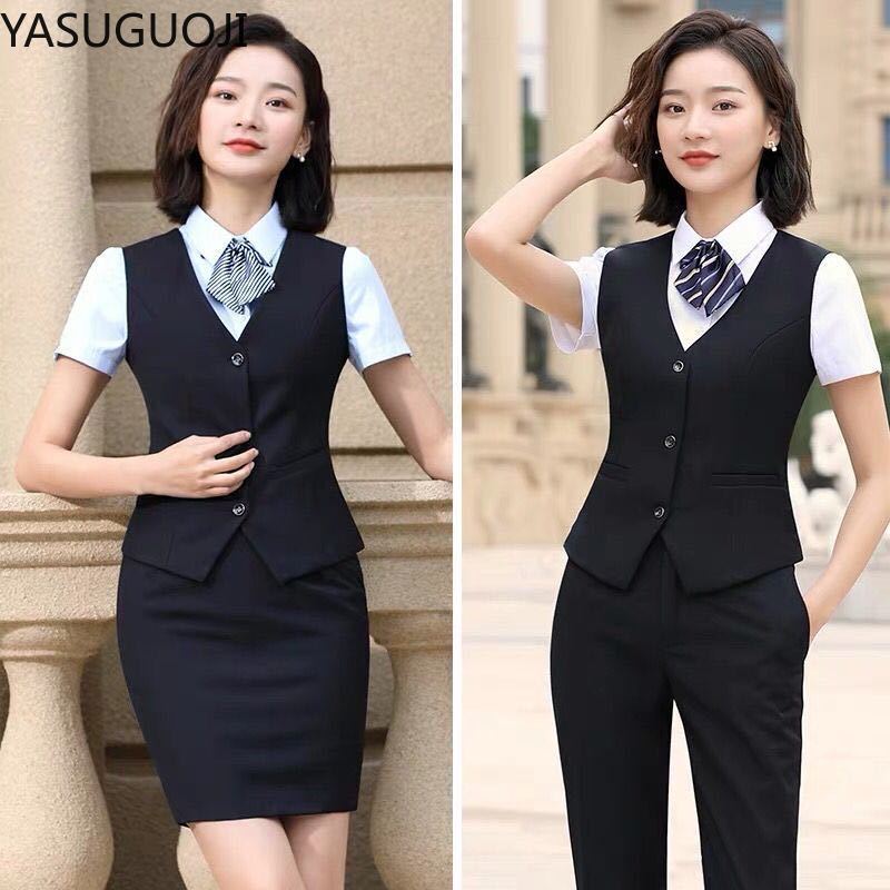 YASUGUOJI 우아한 패션 여성 조끼 작업복, 슬림 - Women Formal Wear Vest 리뷰 및 가격